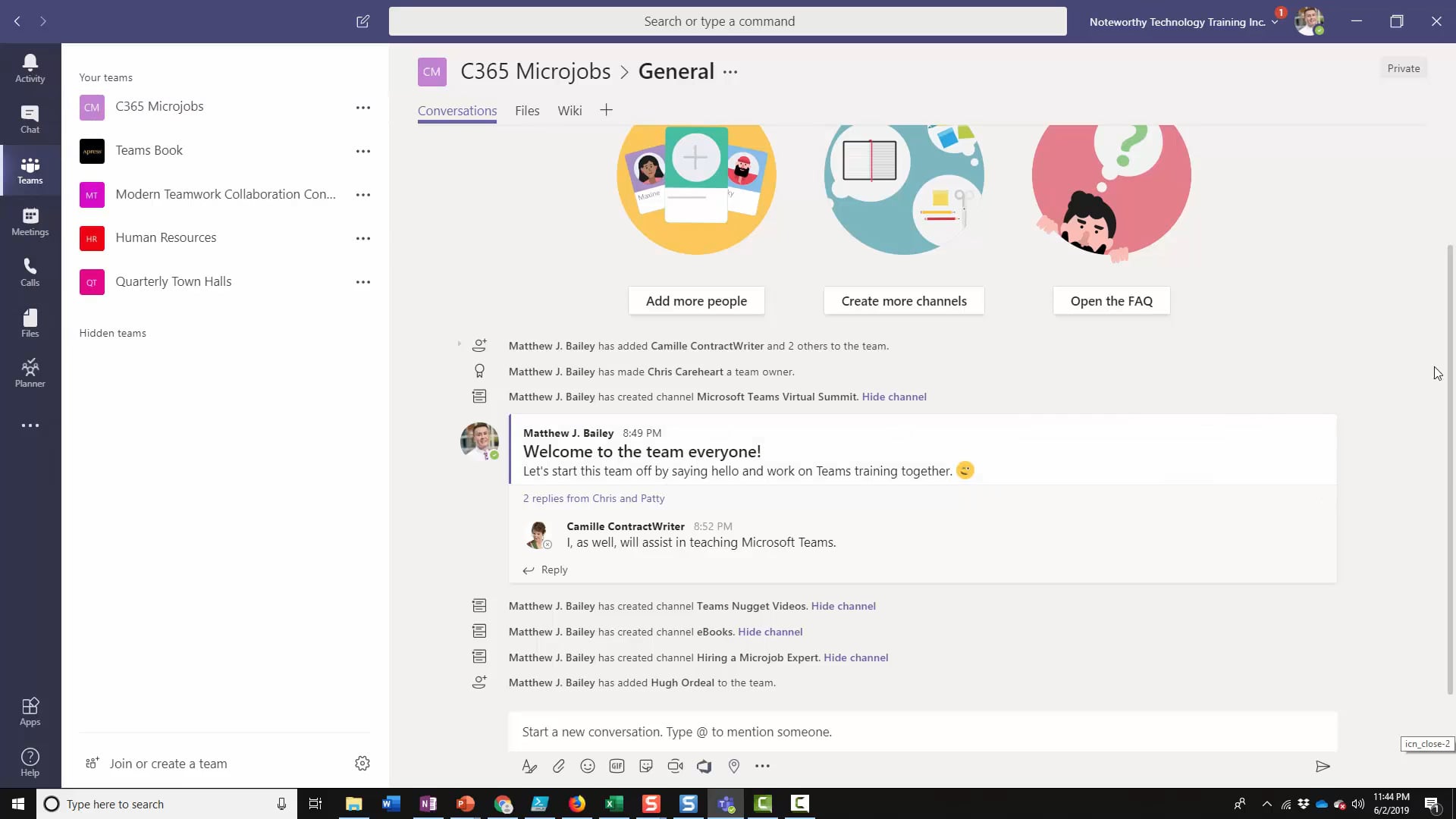 Coffee Break Introduction To Teams In this video we will cover what Microsoft Teams is, the different parts of Teams and some basic reasons why you might use it. After doing a quick review of the application features, we also go into the difference between the product, Microsoft Teams, and individual collaboration units referred to as a “team”. We’ll explore the pieces that make up a team and the different ways you can access Teams to use it.